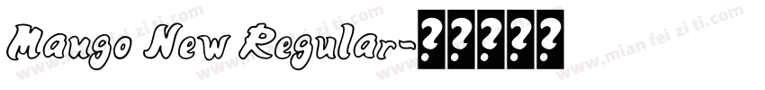Mango New Regular字体转换